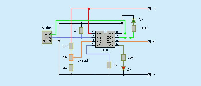  picaxe joystick output to servo